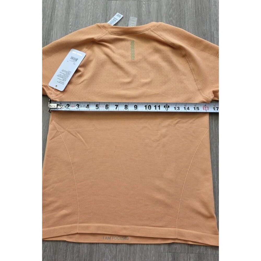 RHONE Womens M Orange Haze Breakaway Ribbed Tee GOLD FUSION Athletic - Picture 8 of 9